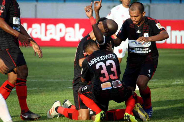 Piala Presiden: Persipura Jayapura Tekuk PSM Makassar 1-0 dengan 10 Pemain 