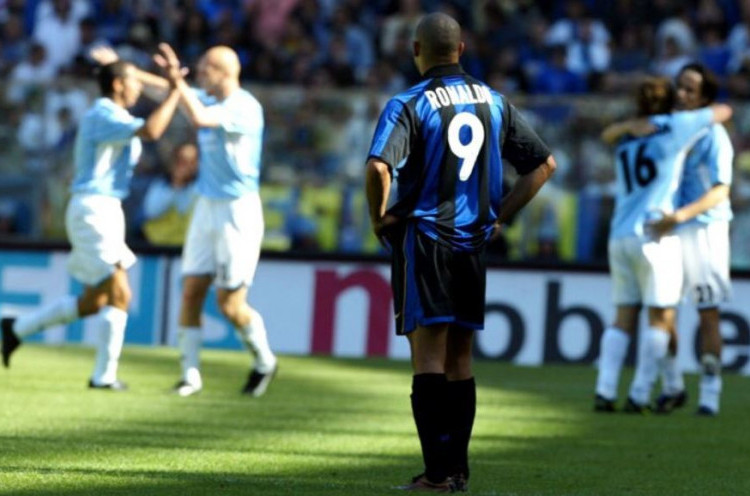 Nostalgia - Tangis Ronaldo Pecah di Stadio Olimpico, Lazio Kubur Mimpi Scudetto Inter Milan