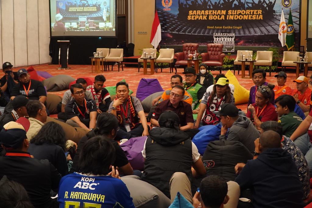 PSSI bersama KONI dan Kemenpora Gelar Sarasehan Suporter