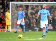 Rekor Buruk Sergio Aguero di Anfield Berlanjut