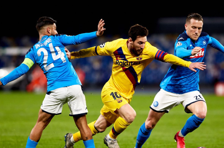 Liga Champions: Napoli Bisa Sakiti Barcelona dari Serangan Balik