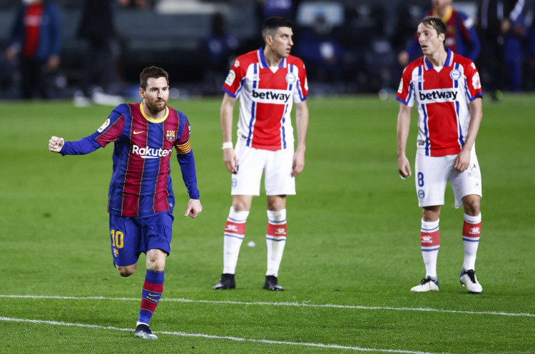 Lionel Messi Lanjutkan Hobi Pecahkan Rekor saat Bertemu Alaves