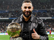 Kisah Karim Benzema: Pamer Trofi Ballon d'Or, Duduk, dan Lihat Madrid Menang