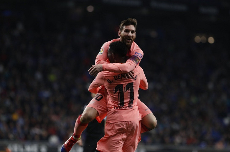 Espanyol 0-4 Barcelona: Panggung Lionel Messi dan Ousmane Dembele