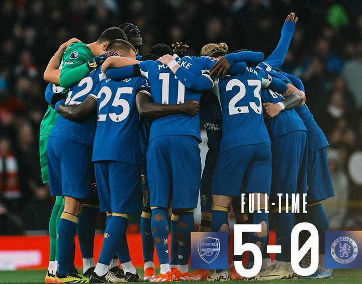 Catatan Memalukan Chelsea Usai Diganyang Arsenal 5-0