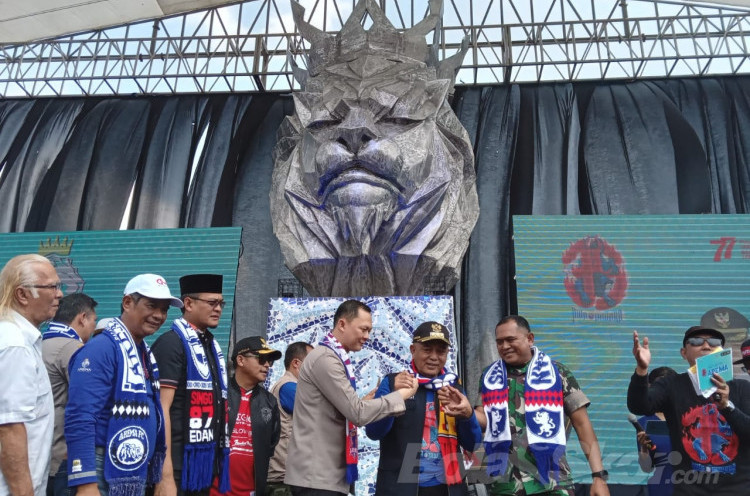 Singa Tegar Jawara Resmi Menjadi Ikon Markas Arema FC