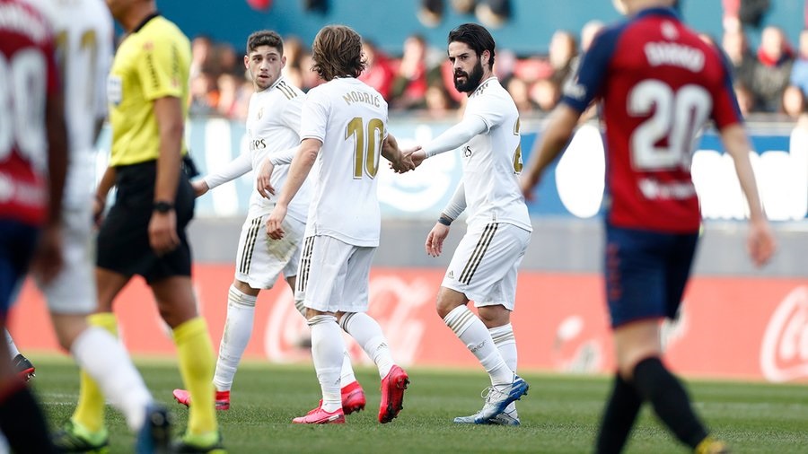 Osasuna 1-4 Real Madrid: El Real Kukuh di Puncak Klasemen