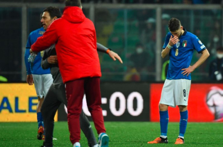 Tangis dan Penyesalan Jorginho Usai Kegagalan Italia Lolos ke Piala Dunia 2022