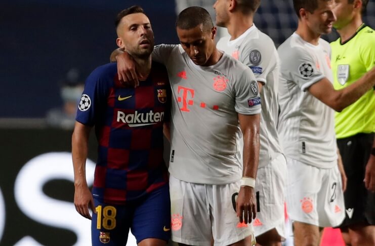 Manuel Neuer dan Thiago Alcantara Tak Sepenuhnya Bahagia Usai Hancurkan Barcelona