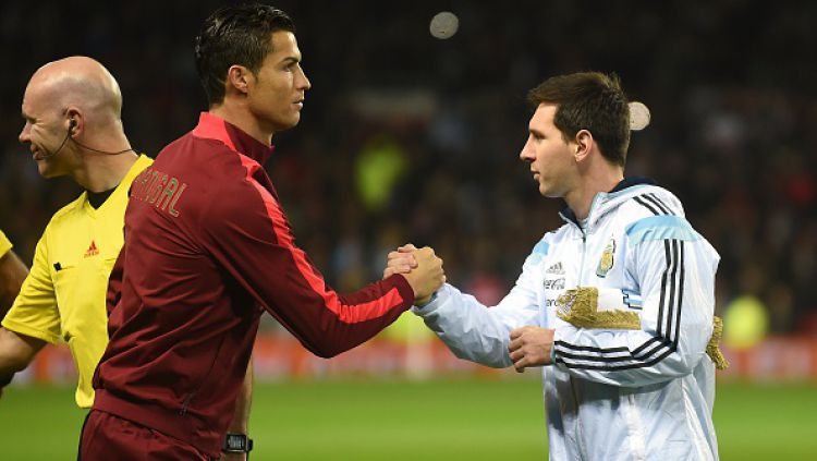 Cristiano Ronaldo Anggap Lionel Messi Rekan Setim