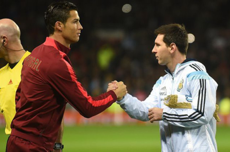 Cristiano Ronaldo Anggap Lionel Messi Rekan Setim