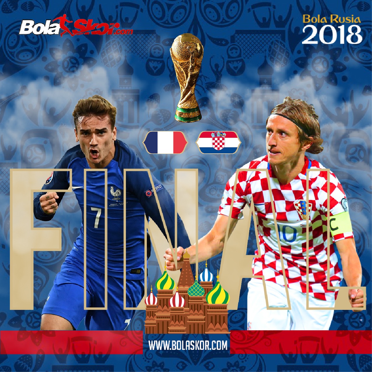 Duel Statistik Final Piala Dunia 2018 Prancis Vs Kroasia