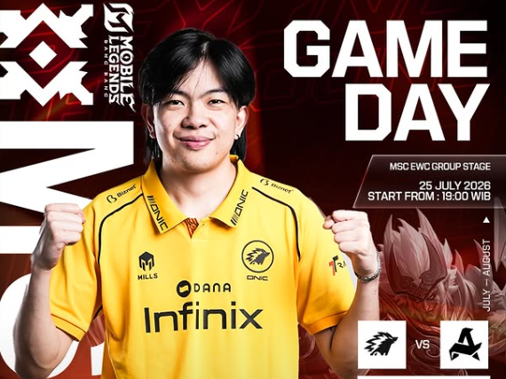 Jadwal dan Link Streaming ONIC vs Aurora Turki Hari Ini di MSC MLBB 2026, Sabtu (25/7)