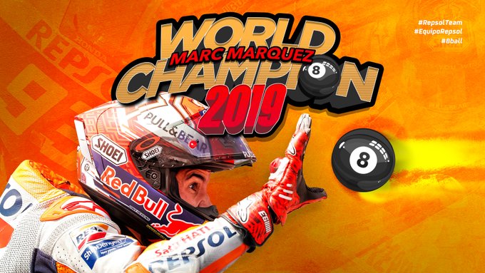 Pastikan Titel Juara Dunia Kedelapan, Marc Marquez Selebrasi Main Biliar