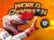 Pastikan Titel Juara Dunia Kedelapan, Marc Marquez Selebrasi Main Biliar