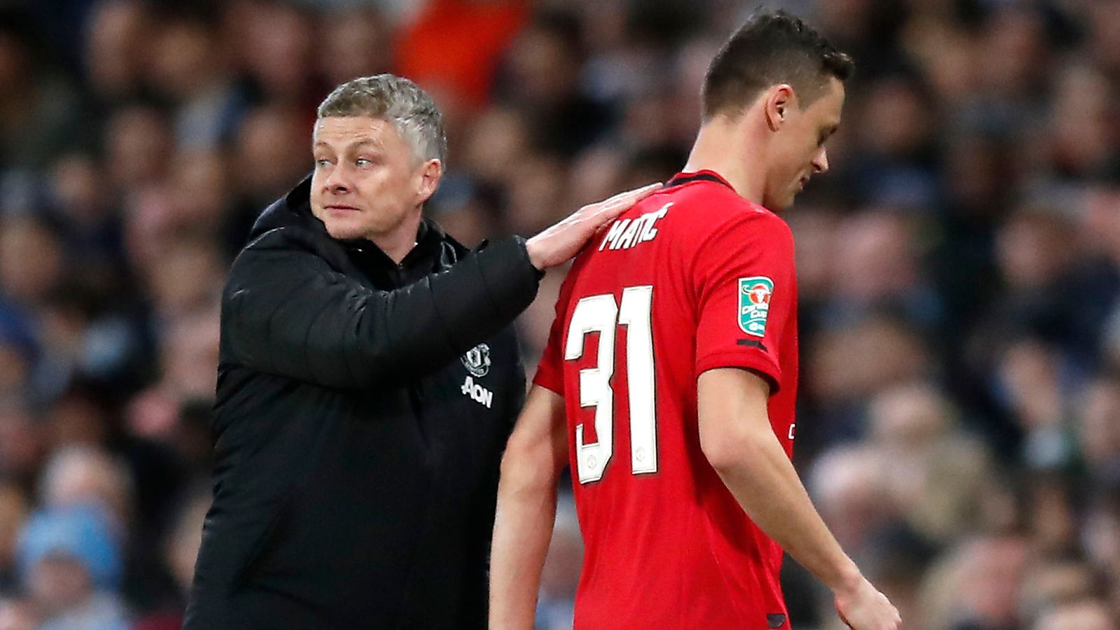 Derby Manchester, Solskjaer Kritik Kartu Merah Matic
