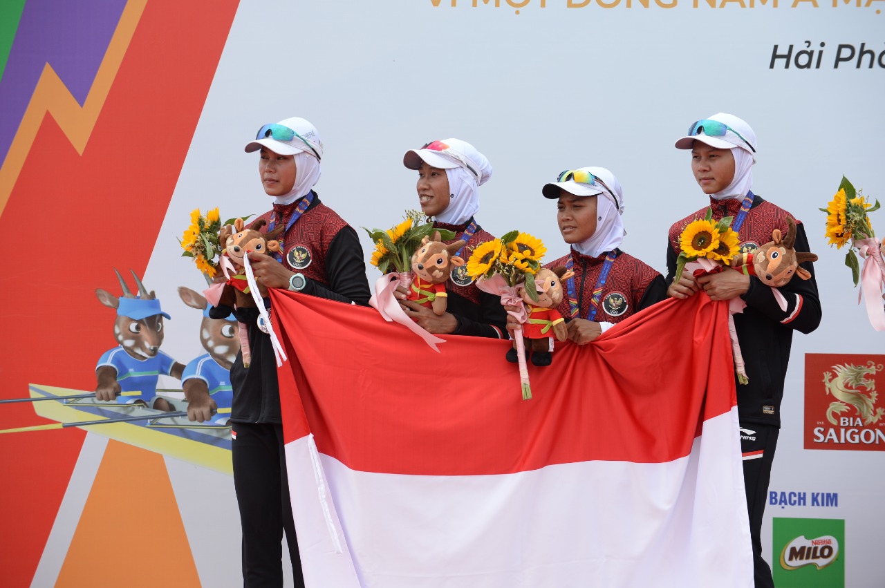 SEA Games 2021: Nomor Lightweight Women's Quadruple Sculls Rowing Persembahkan Perak