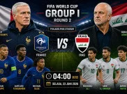 Prediksi dan Statistik Prancis vs Irak: Amankan Tiket 32 Besar Piala Dunia 2026