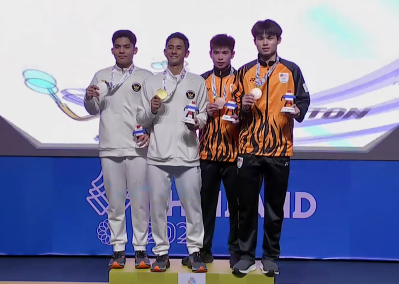 Hasil Final Bulu Tangkis SEA Games 2025: Indonesia Tambah Dua Emas dari Tunggal Putra dan Ganda Putra