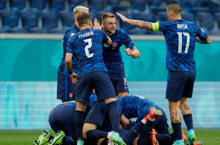 Klasemen Sementara Grup E Piala Eropa 2020: Slovakia ke Puncak Duluan