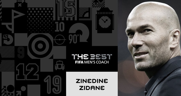 Bersama Madrid, Zizou Raih Pelatih Terbaik FIFA 2017