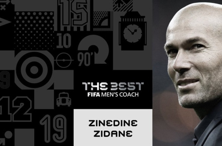 Bersama Madrid, Zizou Raih Pelatih Terbaik FIFA 2017