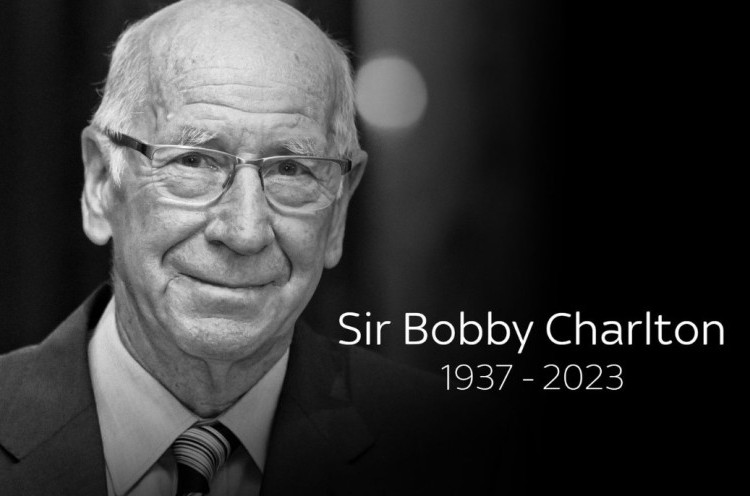 Legenda Manchester United dan Inggris Sir Bobby Charlton Wafat 