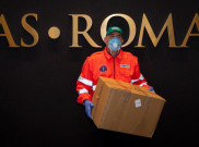 Perangi Virus Corona, AS Roma Sumbang 13.000 Masker dan 120 Botol Hand Sanitizer