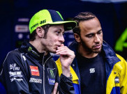 Valentino Rossi dan Lewis Hamilton Saling Berbagi Energi Positif
