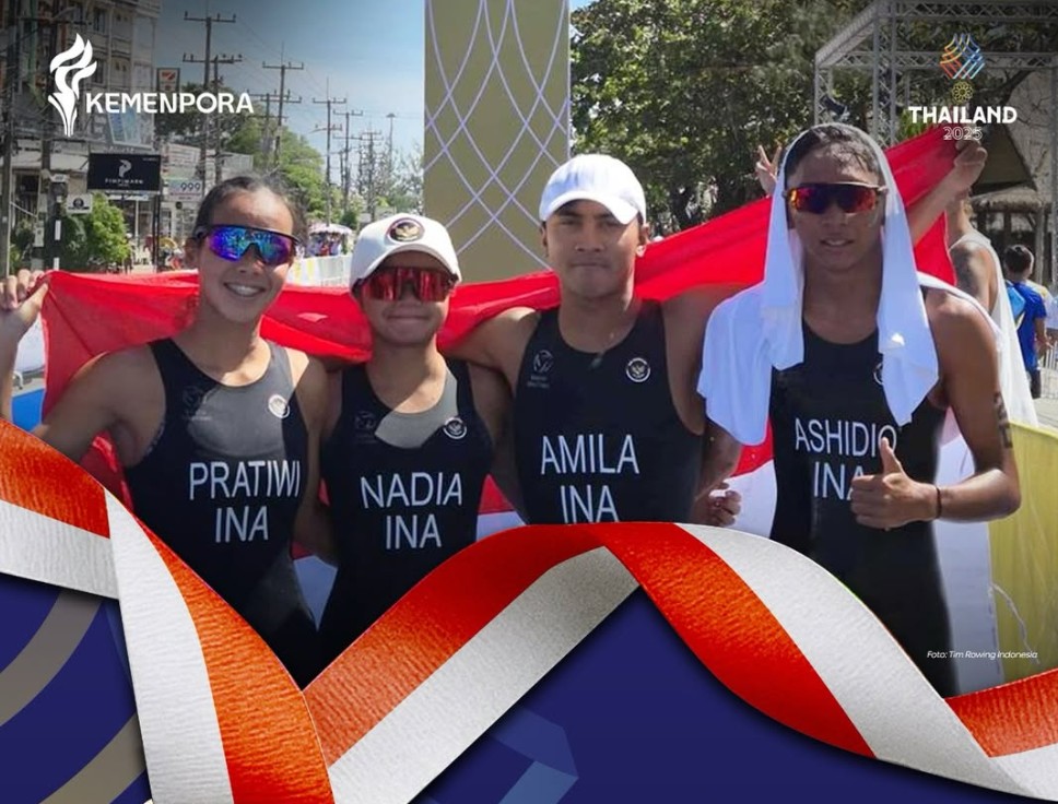 SEA Games 2025: Tim Indonesia Borong Medali Emas Triathlon, Giliran Estafet Campuran Disambar