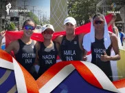 SEA Games 2025: Tim Indonesia Borong Medali Emas Triathlon, Giliran Estafet Campuran Disambar