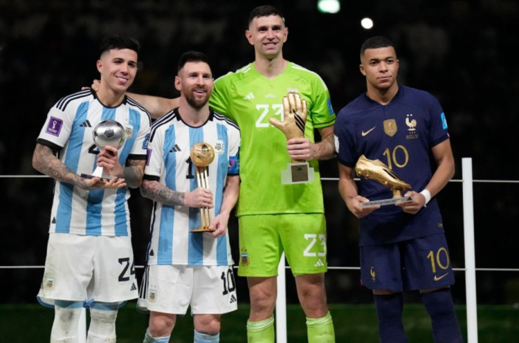 Pemenang Penghargaan Piala Dunia 2022, dari Sepatu Emas hingga Pemain Terbaik