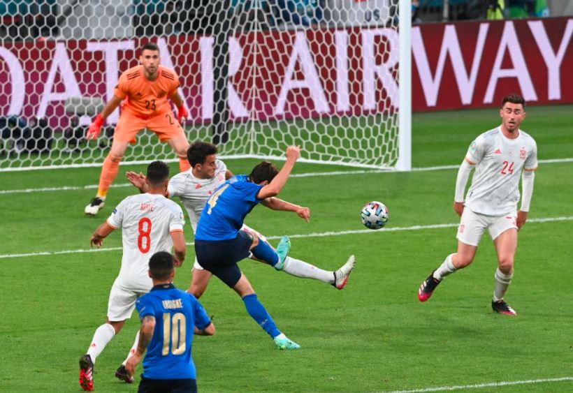 Bintang laga Italia Vs Spanyol: Federico Chiesa, Pekerja Keras di Laga Sulit