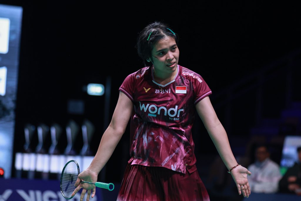 Gregoria Mariska Tunjung di Denmark Open 2025. (PBSI)