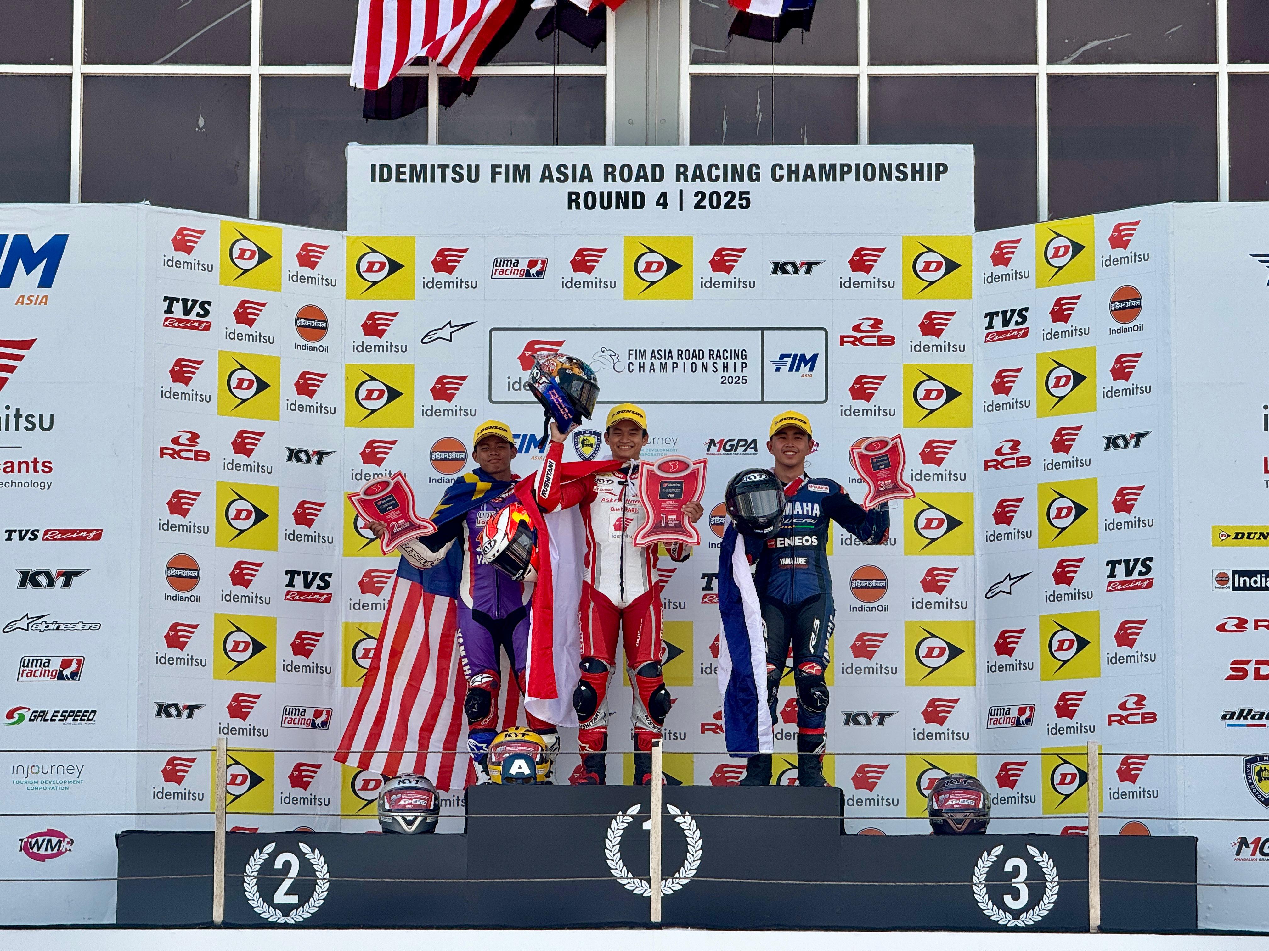 CBR Series Dominasi ARRC Mandalika 2025, Arbi dan Adenanta Kuasai Podium Tertinggi