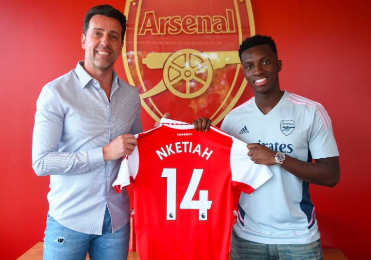 Perdebatan Kelayakan Eddie Nketiah Kenakan Nomor Punggung 14 di Arsenal