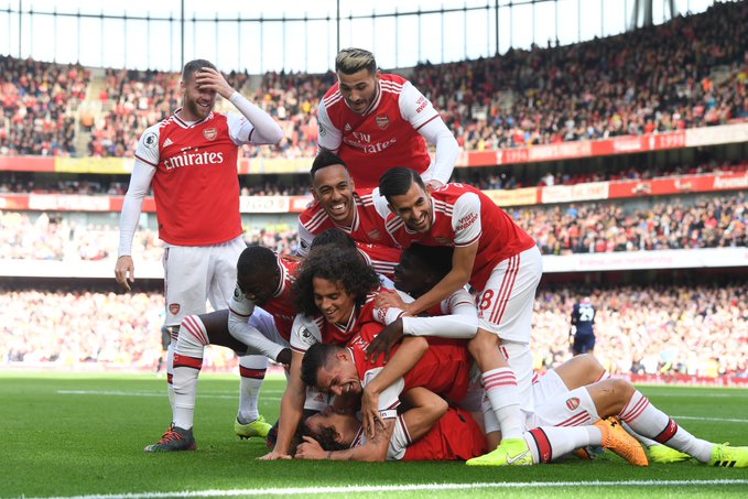 Arsenal 1-0 Bournemouth: Gol Perdana David Luiz Menangkan The Gunners