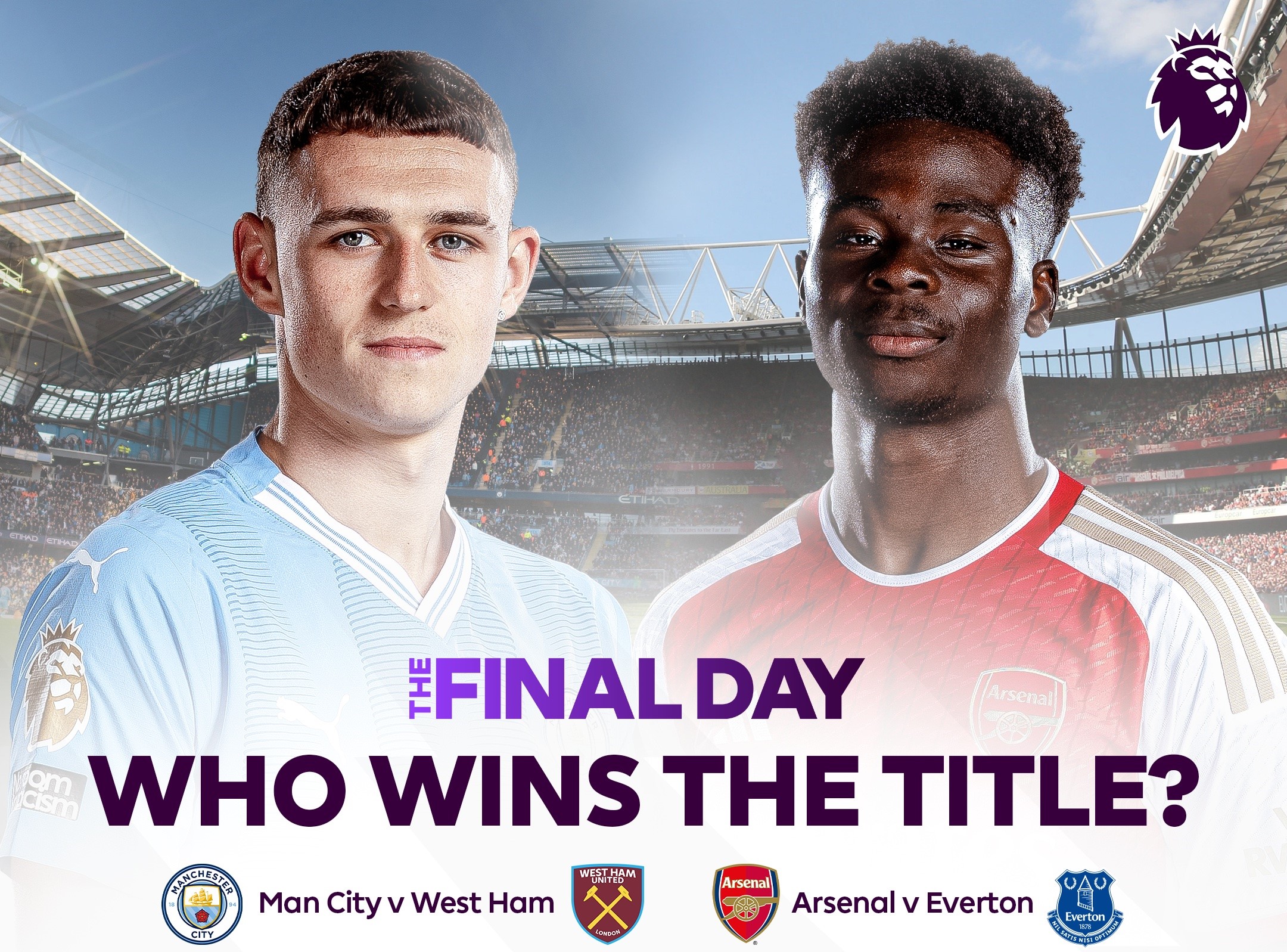 Jadwal Pertandingan Pekan Terakhir Premier League: Penentuan Nasib Man City dan Arsenal