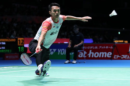Babak Kedua Japan Open 2019: Jonatan Christie Lolos, Tiga Tunggal Putra Indonesia di Perempat Final