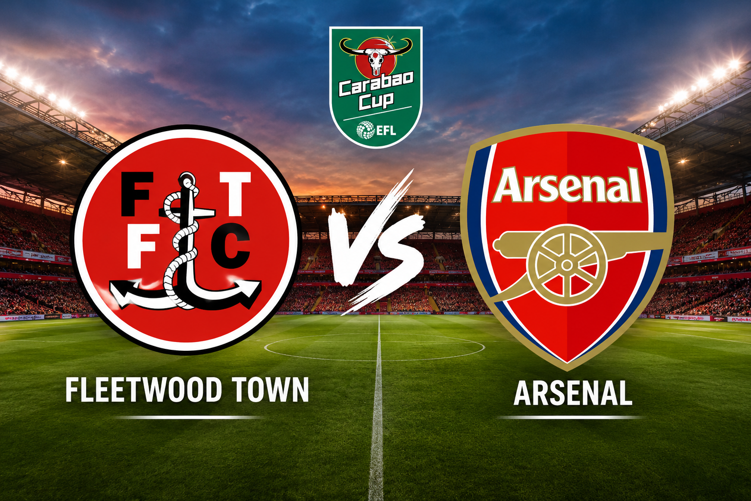 Prediksi dan Link Streaming Fleetwood Town vs Arsenal: Rotasi Jadi Kunci