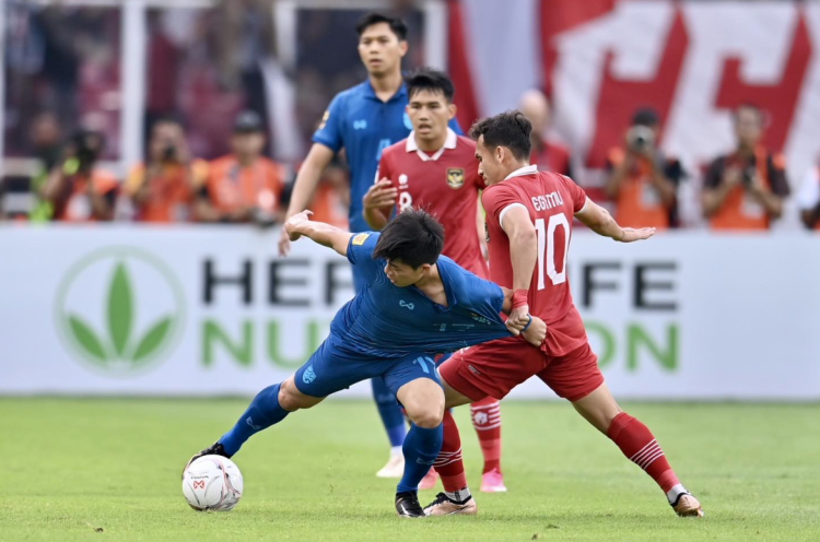 Hasil Piala AFF 2022: Timnas Indonesia Dipaksa 10 Pemain Thailand Imbang 1-1