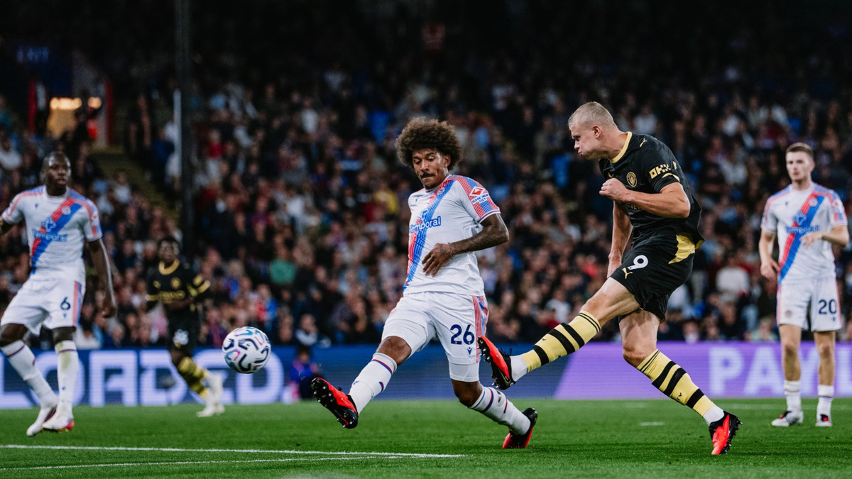Erling Haaland saat menghadapi Crystal Palace. (Foto: Laman Resmi Manchester City)
