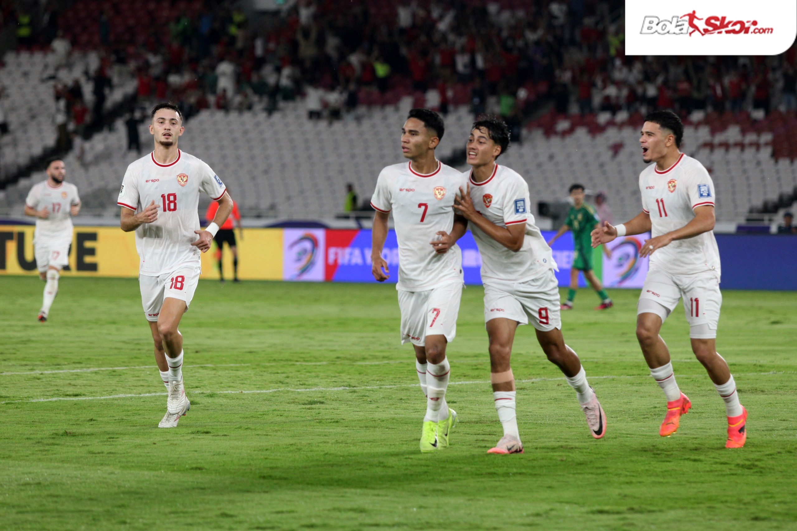 Hasil Kualifikasi Piala Dunia 2026: Timnas Indonesia Kalahkan Arab Saudi, Marselino Cetak Brace
