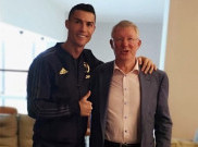 Cristiano Ronaldo Temui Sir Alex Ferguson Setelah Juventus Tekuk Manchester United