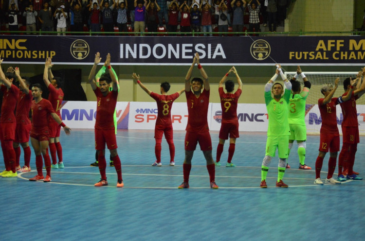 Piala AFF Futsal 2018: Menang 13-0 dari Kamboja, Timnas Indonesia Melaju ke Semifinal