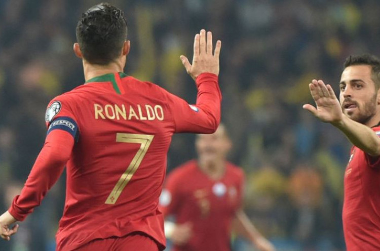 Statistik Menarik Laga Kedelapan Grup Kualifikasi Piala Eropa 2020, Cristiano Ronaldo Cetak Gol ke-700