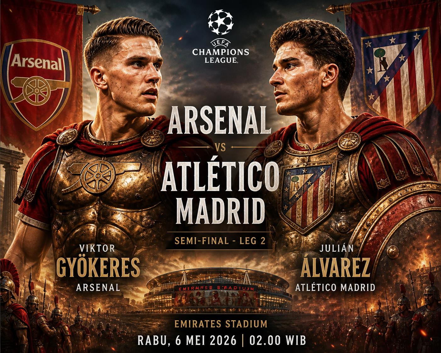 Superkomputer Ungkap Prediksi Hasil Arsenal vs Atletico Madrid: The Gunners Unggul Jauh