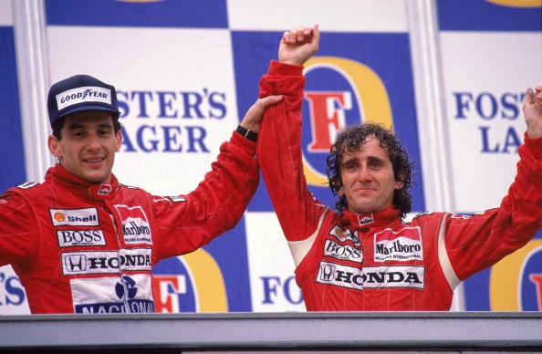 Ayrton Senna dan Alain Prost
