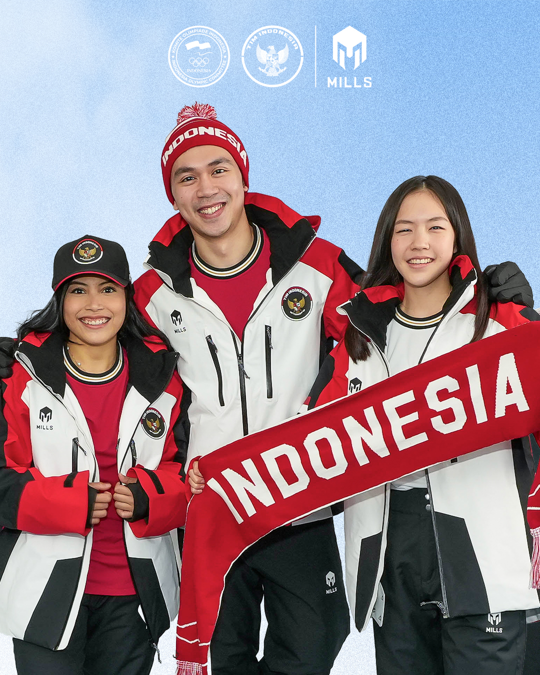 Mills Balut Semangat Juang Atlet Indonesia di Asian Winter Games 2025