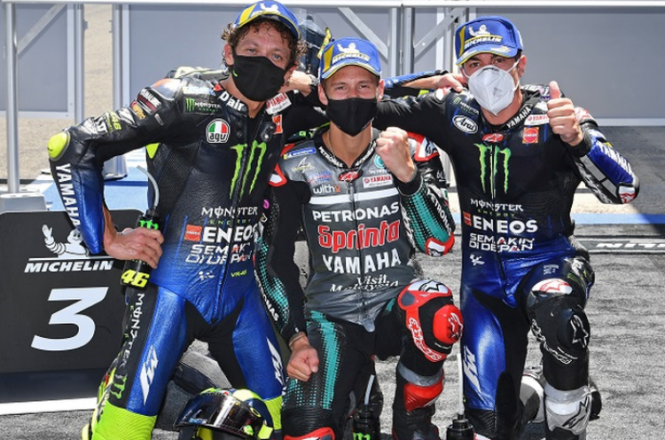 Mengintip Catatan Apik Vinales, Rossi, dan Yamaha Jelang MotoGP San Marino